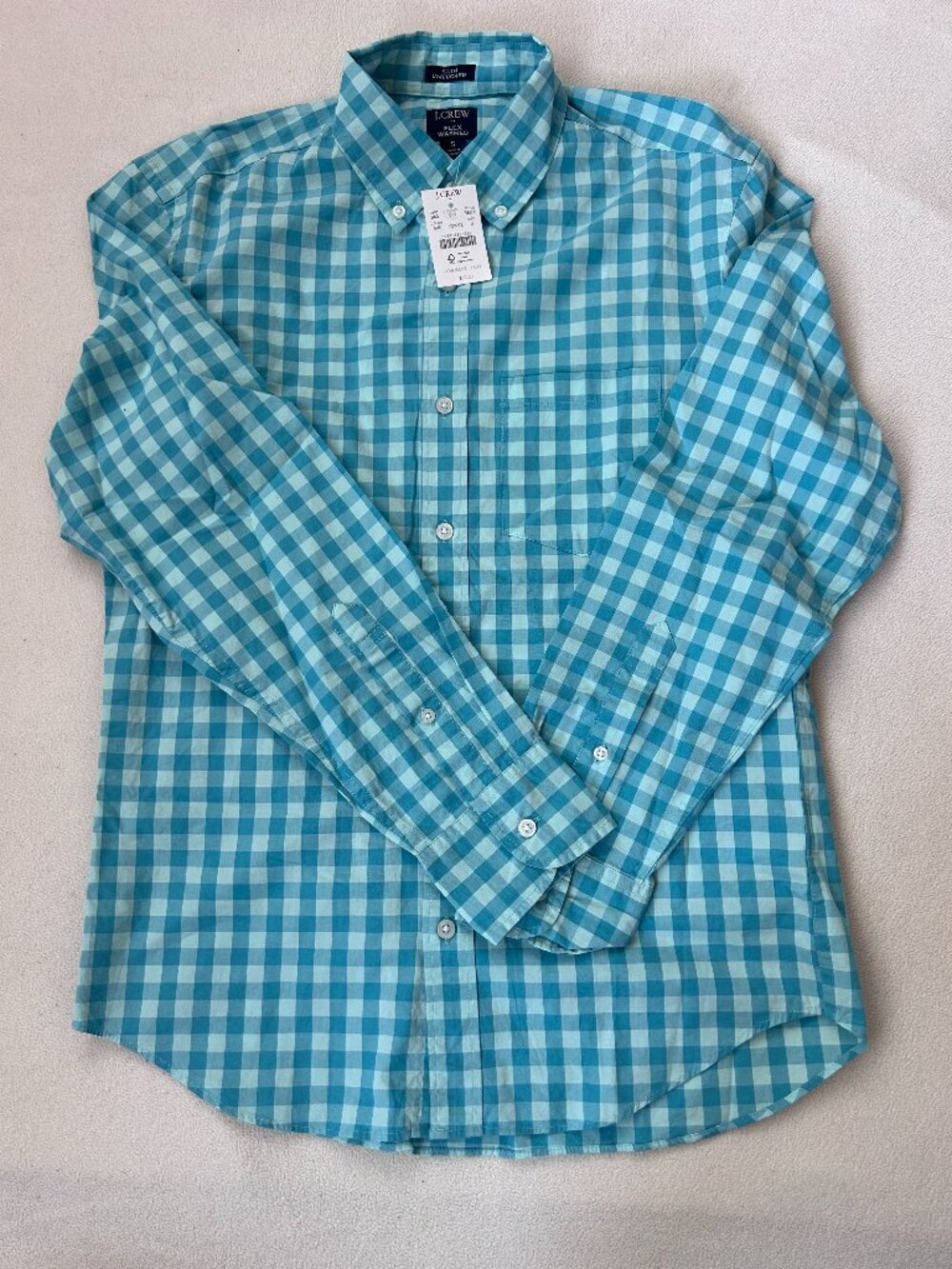 J.Crew Flex Washed Slim Untucked Button-Down Shirt – Men's Small | NWT 💙